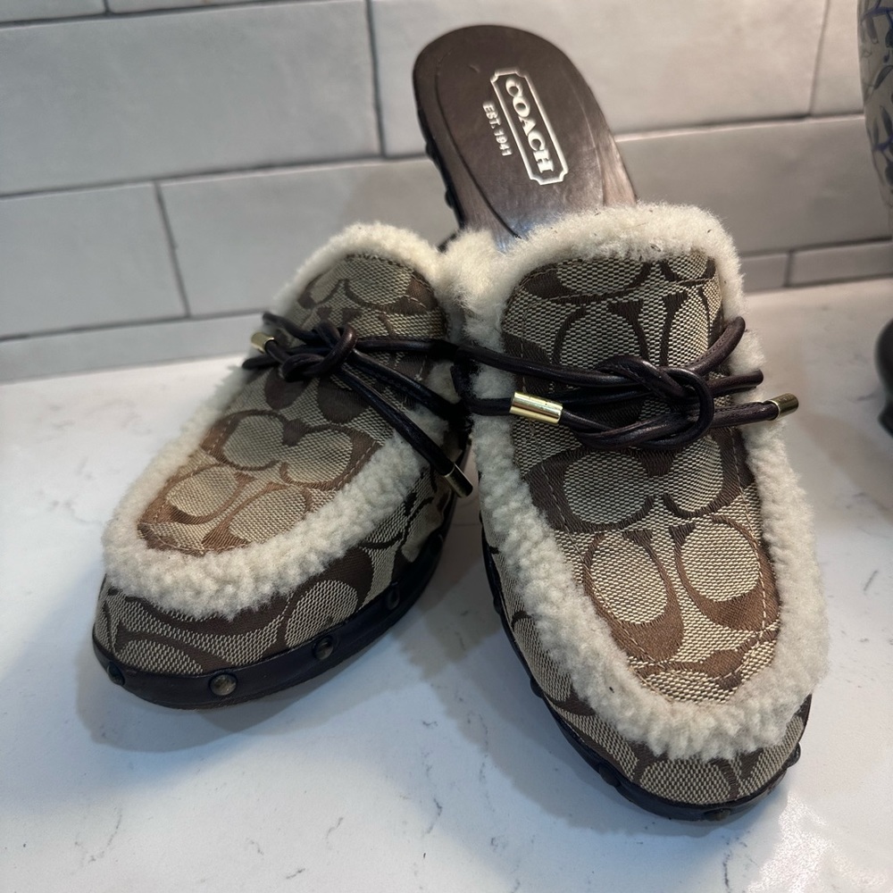 Coach clogs size 9